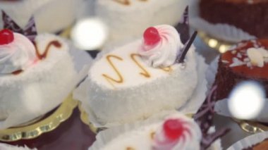 Lezzetli kek closeup ile mağazası