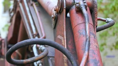 Closeup eski Ekskavatör