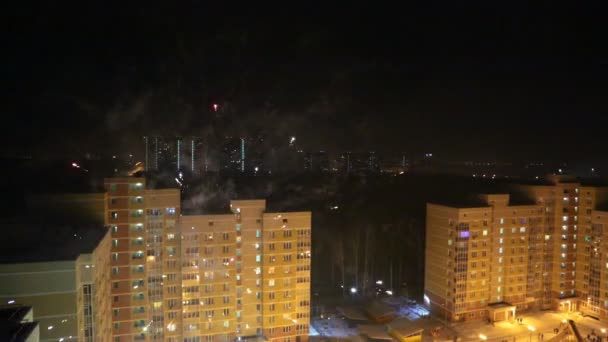 Feriados Fogos Artifício Close — Vídeo de Stock