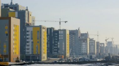 Binalar site bina, yapım aşamasında