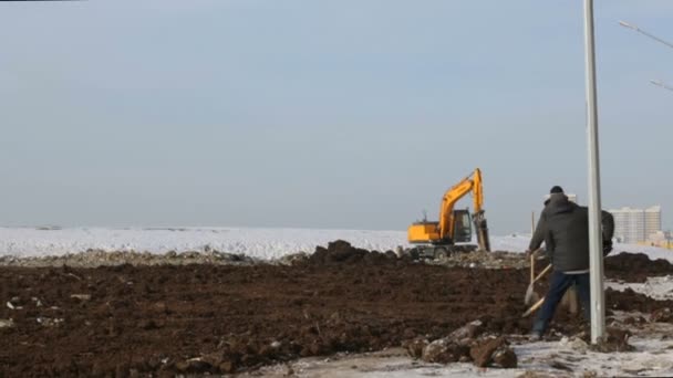 Працівники Будівельному Майданчику — стокове відео