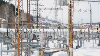 Elektrik santrali closeup unsurları