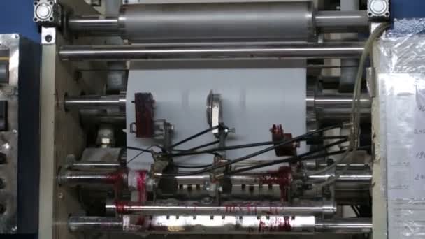 Produzione di carta presso la fabbrica di produzione di carta — Video Stock