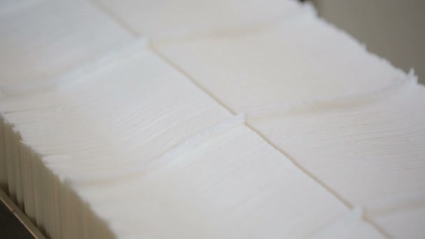 Producción de papel en fábrica de fabricación de papel — Vídeos de Stock