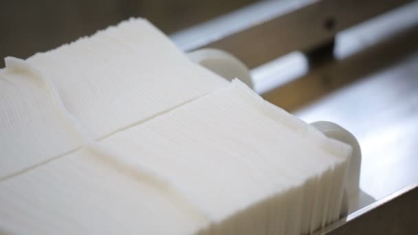 Produção de papel na fábrica de fabricação de papel — Vídeo de Stock