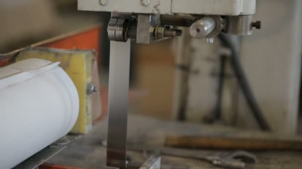 Producción de papel en fábrica de fabricación de papel — Vídeo de stock