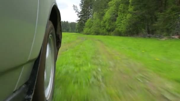 Conduire sur la route rurale dans le domaine — Video