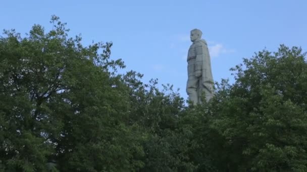 Denkmal Aljoscha in Plovdiv, Bulgarien — Stockvideo