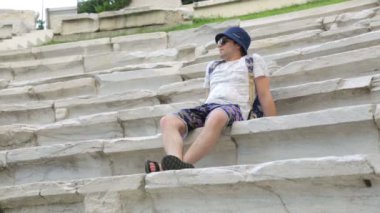 Antika stadyumda turist