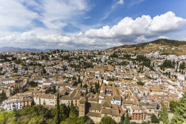 Granada hava görünümünü. İspanya