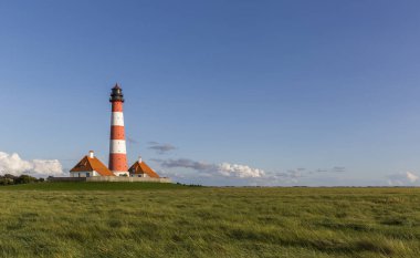 Westerhever, Almanya'da renkli deniz feneri