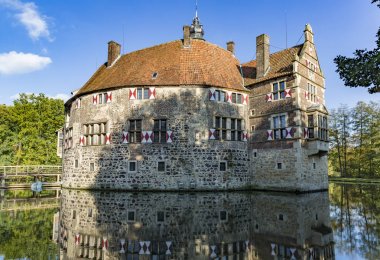 Kuzey Ren Vestfalya Vischering moated castle