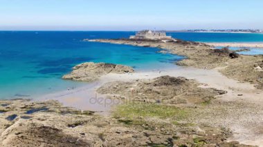 Yüksek gelgit Saint-Malo, Fransa. 3 11 saniyede gönderilen