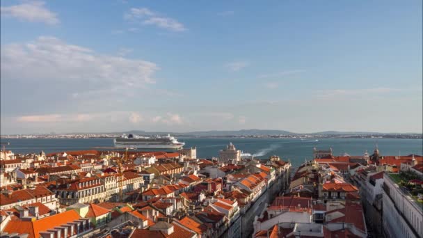 Lisbon, Portugália légi kilátása — Stock videók