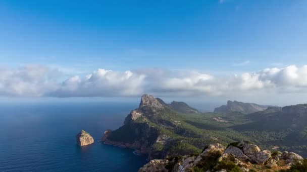 Time lapse of Formentor cape, Majorca — Stock Video