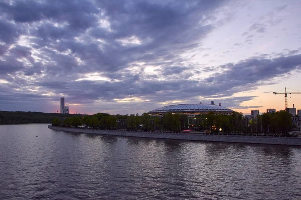 Gün batımında Moskova Cityscape