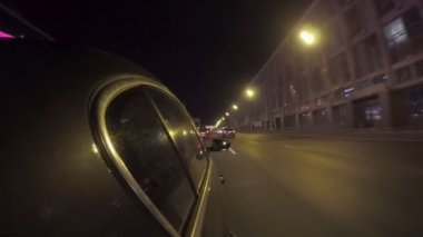 Gece şehir trafik ücretsiz geniş Road arabaya