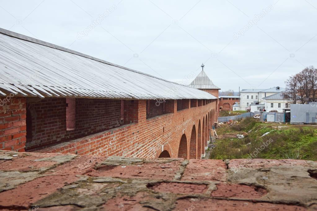 Protective brick wall of the kremlin