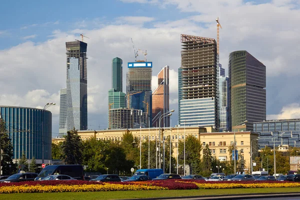 Kilátás Moszkva Városára Moszkva Nemzetközi Üzleti Központ Vagy Moskva Város — Stock Fotó