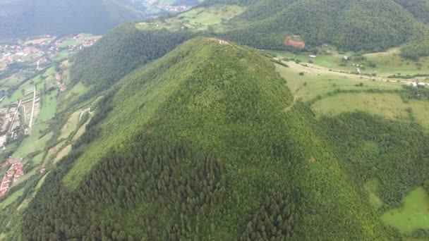 Pyramiderna i Visoko, Bosnien — Stockvideo