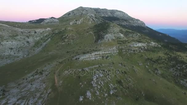 Ορεινών περιοχών βουνών Ντινάρα στην Κροατία — Αρχείο Βίντεο