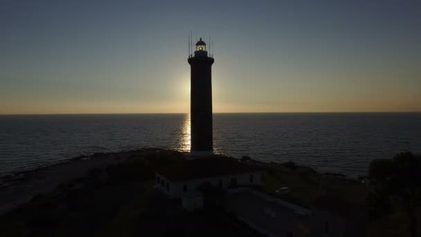 Lighthouse, Croatia in the evening — Stock Video