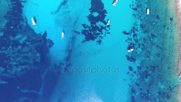 帆船在达尔马提亚湾 — 图库视频影像