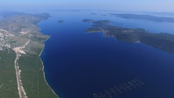Breathtaking Dalmatian coast, — Stock Video