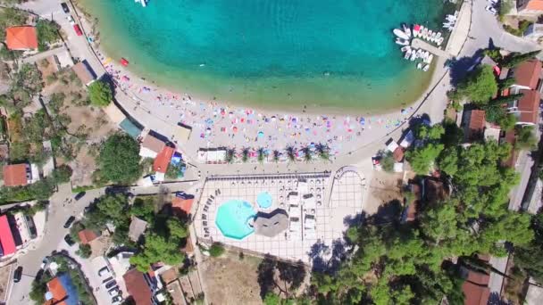 Appartamenti a baia dell'isola di Dalmazia — Video Stock