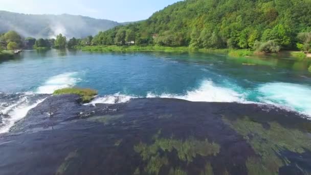 Nationalpark av Una, Bosnien — Stockvideo