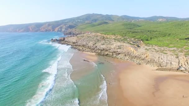 Spiaggia di Praia da Guincho, Portogallo — Video Stock