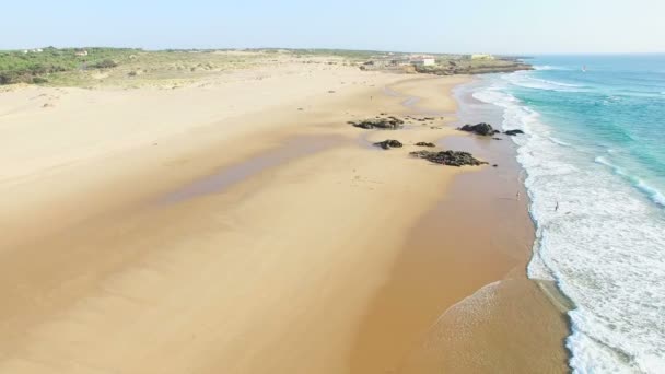Praia da Guincho beach, Portugal — Stockvideo