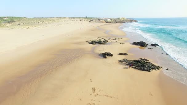 Praia da Guincho beach, Portugal — Stock video