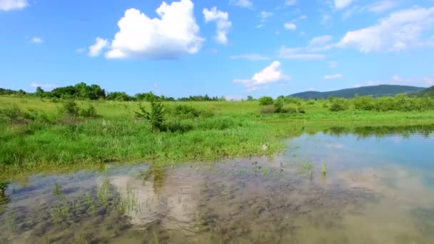 Jesenica river, Croatian region Lika — Stock Video