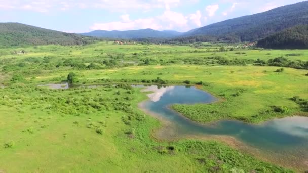 Jesenica river, Croatian region Lika — Stock Video