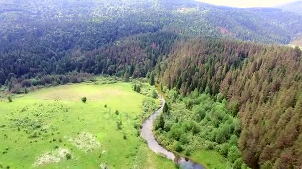 Jesenica river, kroatiska regionen Lika — Stockvideo