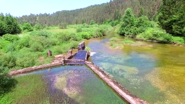 Jesenica річки, Хорватська регіону Ліка — стокове відео