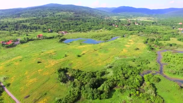 Jesenica river, kroatiska regionen Lika — Stockvideo