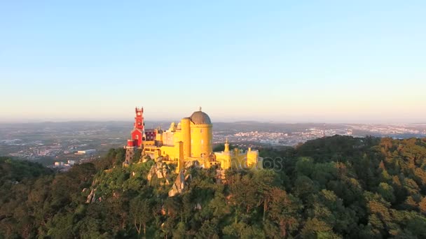 Park und Nationalpalast von Pena — Stockvideo