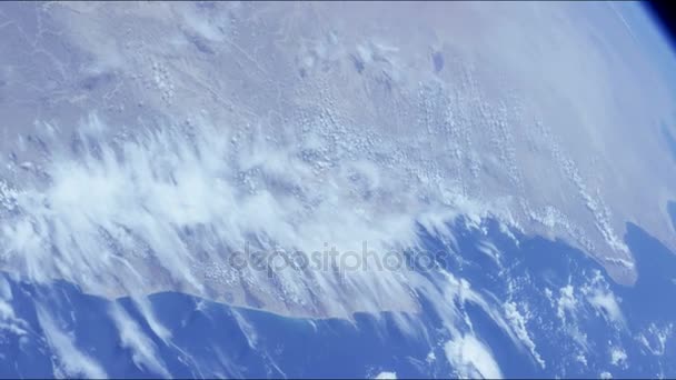 Tierra girando desde el espacio — Vídeo de stock