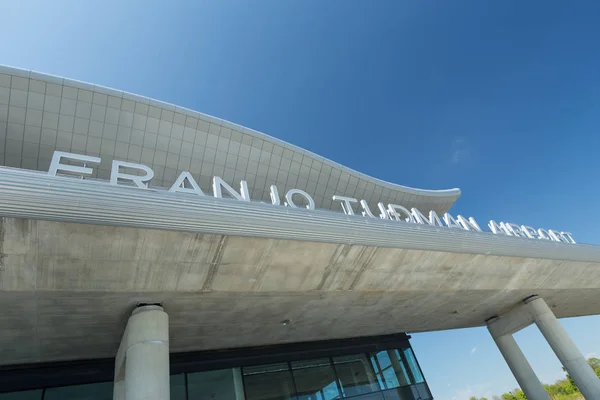 Assinar Franjo Tudman Aeroporto — Fotografia de Stock