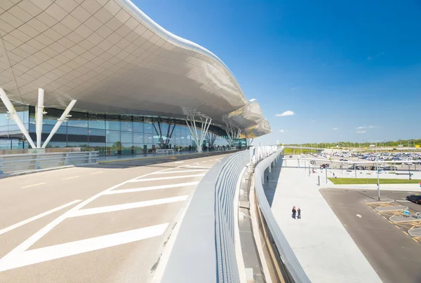 Terminal arrivi all'aeroporto di franjo tudjman — Foto Stock