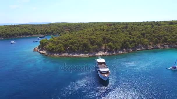아드리아 바다에서 크로아티아의 떨어져의 — 비디오