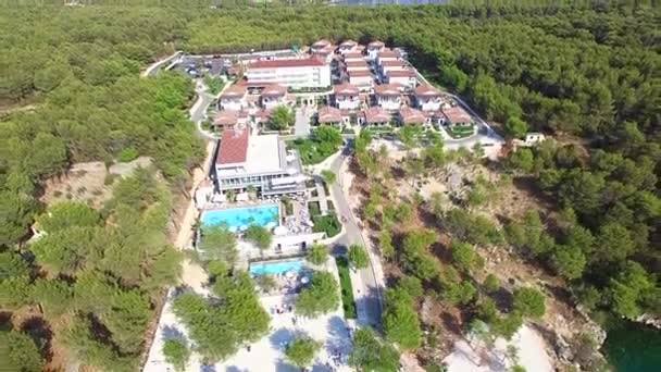 Widok Lotu Ptaka Resort Adriatyku — Wideo stockowe