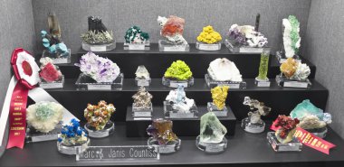 Tucson Gem ve Mineral Haritayı bir Mineral koleksiyon