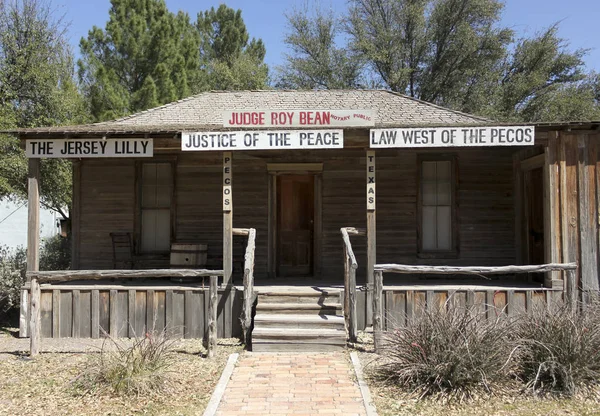 Un tribunale del giudice Roy Bean, a ovest del Pecos Museum — Foto Stock