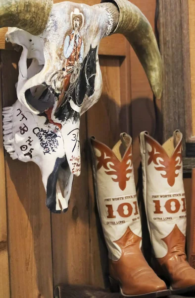 Una exposición en el Salón de la Fama de los Vaqueros de Texas —  Fotos de Stock