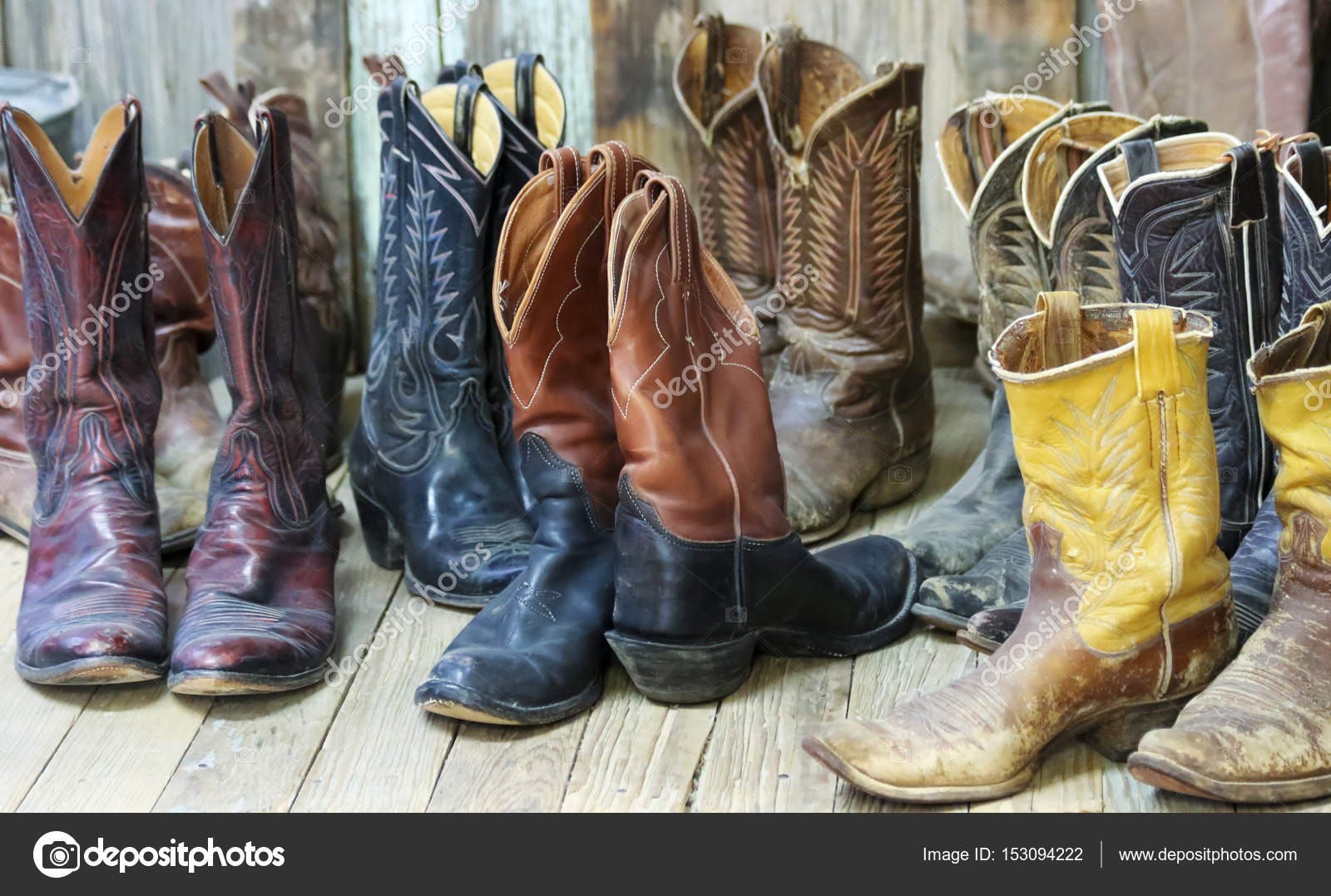 old cowboy boots