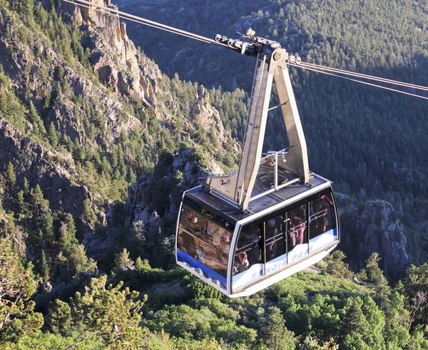 Sandia 피크 트램 오르막 Tramcar — 스톡 사진