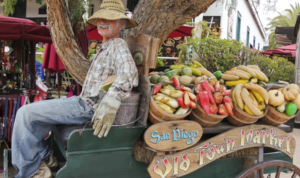 An Old Town San Diego Entrance Display — Stock Photo, Image